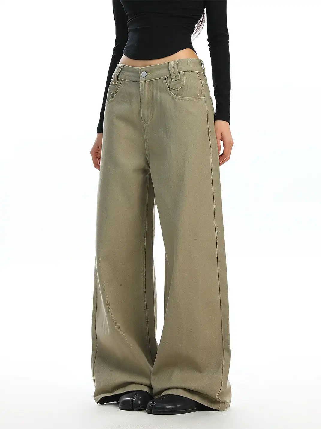 BIGGOLD | Retro Washed Straight Leg Jeans