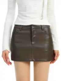 BIGGOLD | PU Leather Bodycon Skirt