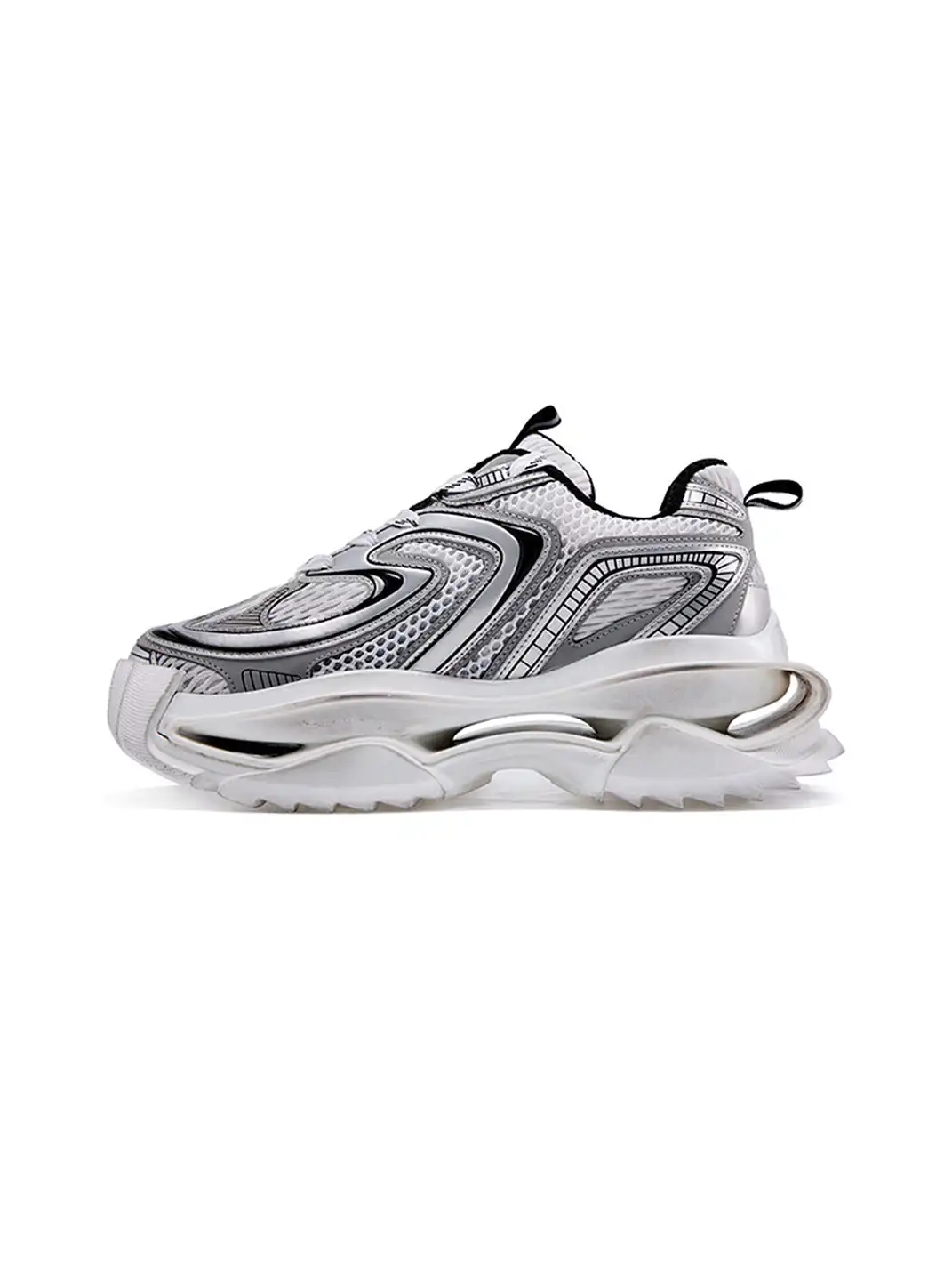 M88M | Vintage Distressed Silver Dad Shoes