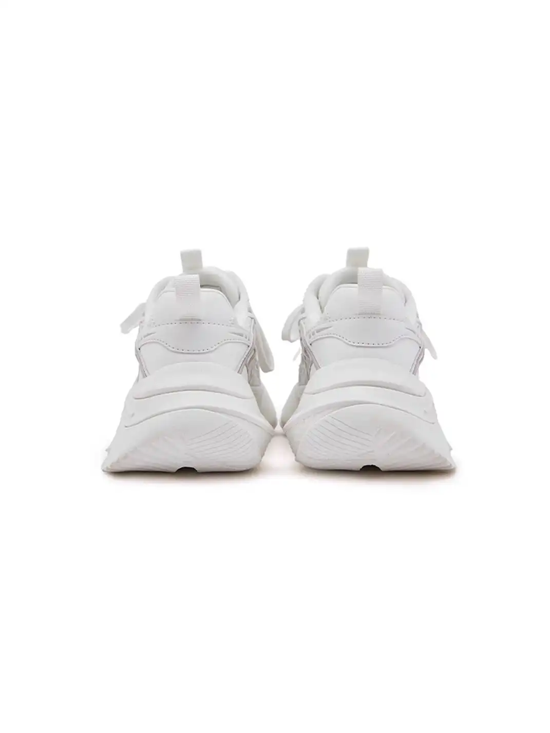 M88M | Zigzag Sole Chunky Sneakers-White