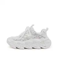 M88M | Zigzag Sole Chunky Sneakers-White
