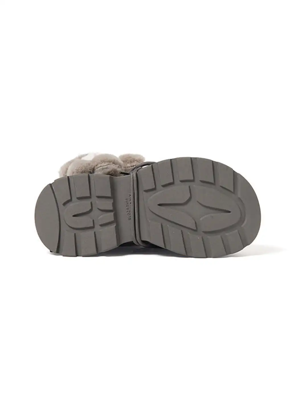 KILLWINNER | Bear Plush Platform Snow Boots-Gray