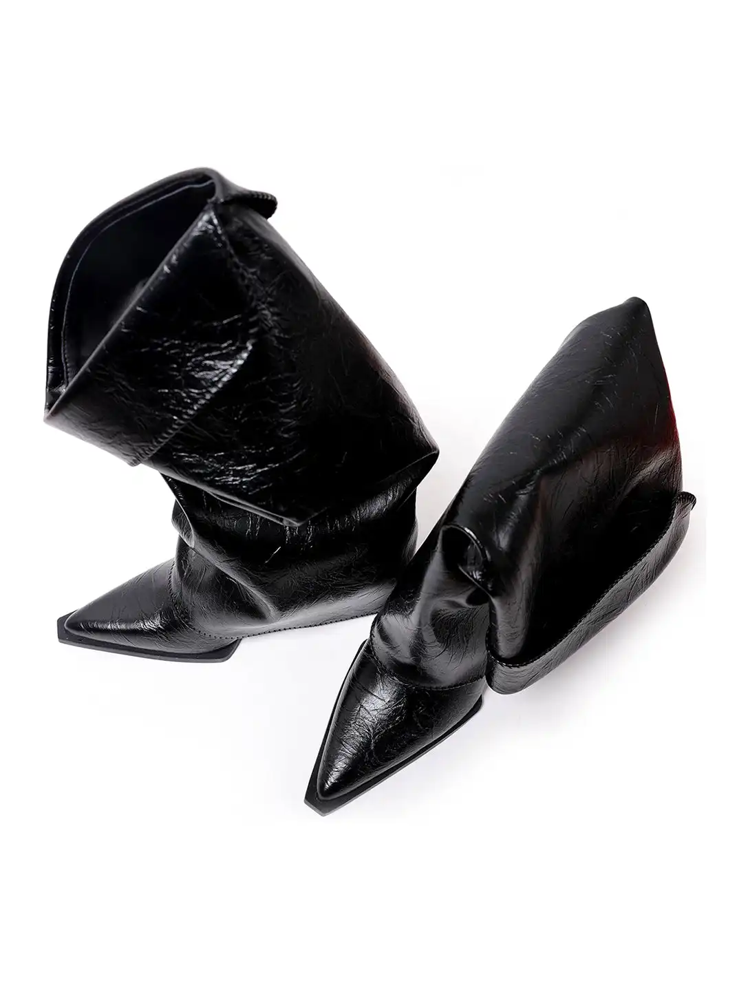 PINJIAHUI | Punk Wedge High-Top Riding Boots