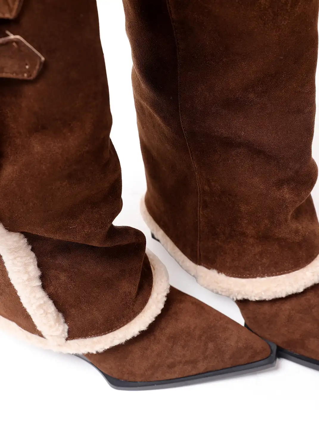 PINJIAHUI | Snow-Lined Fleece-Lined Tall Slouch Boots