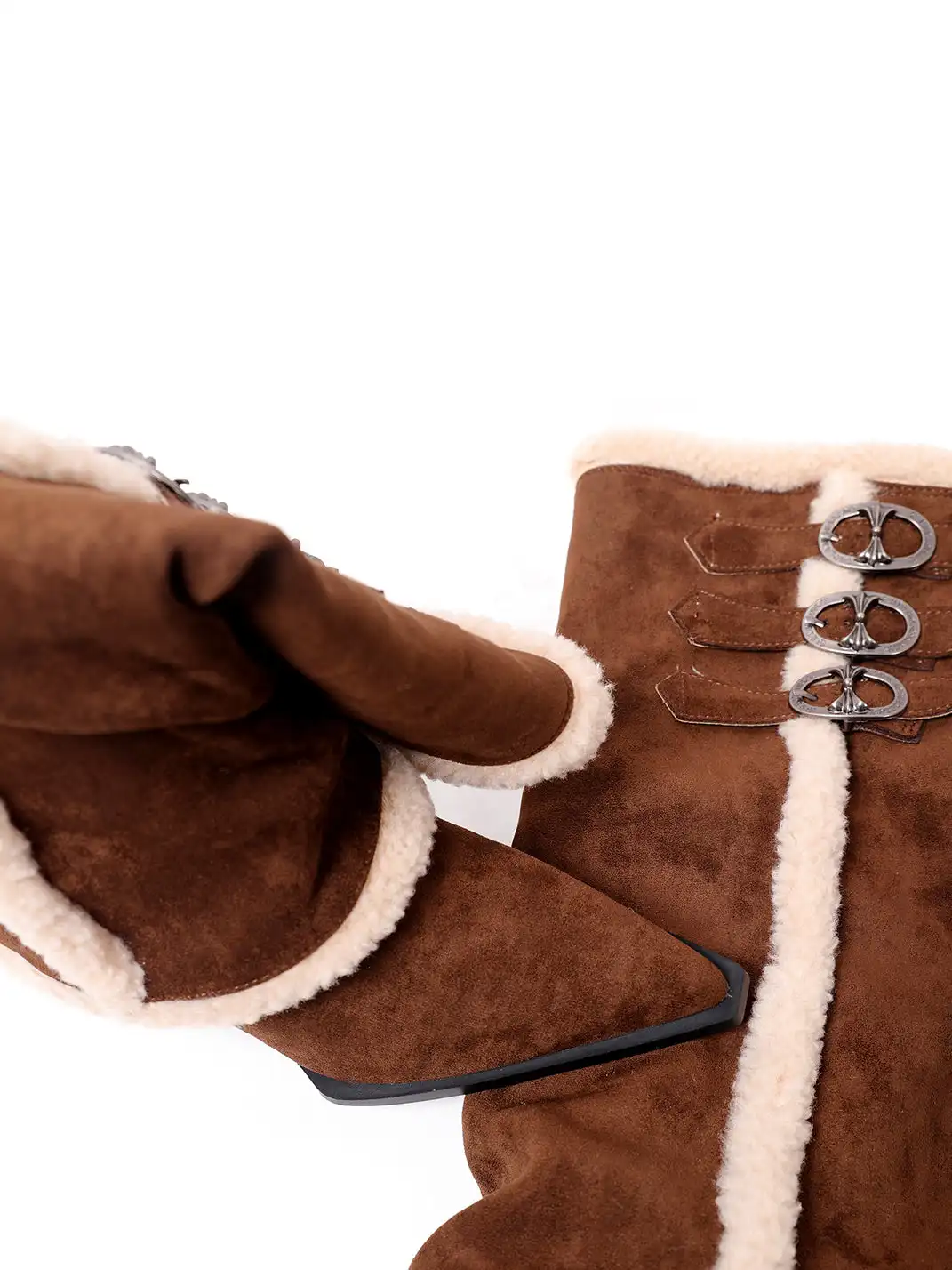 PINJIAHUI | Snow-Lined Fleece-Lined Tall Slouch Boots