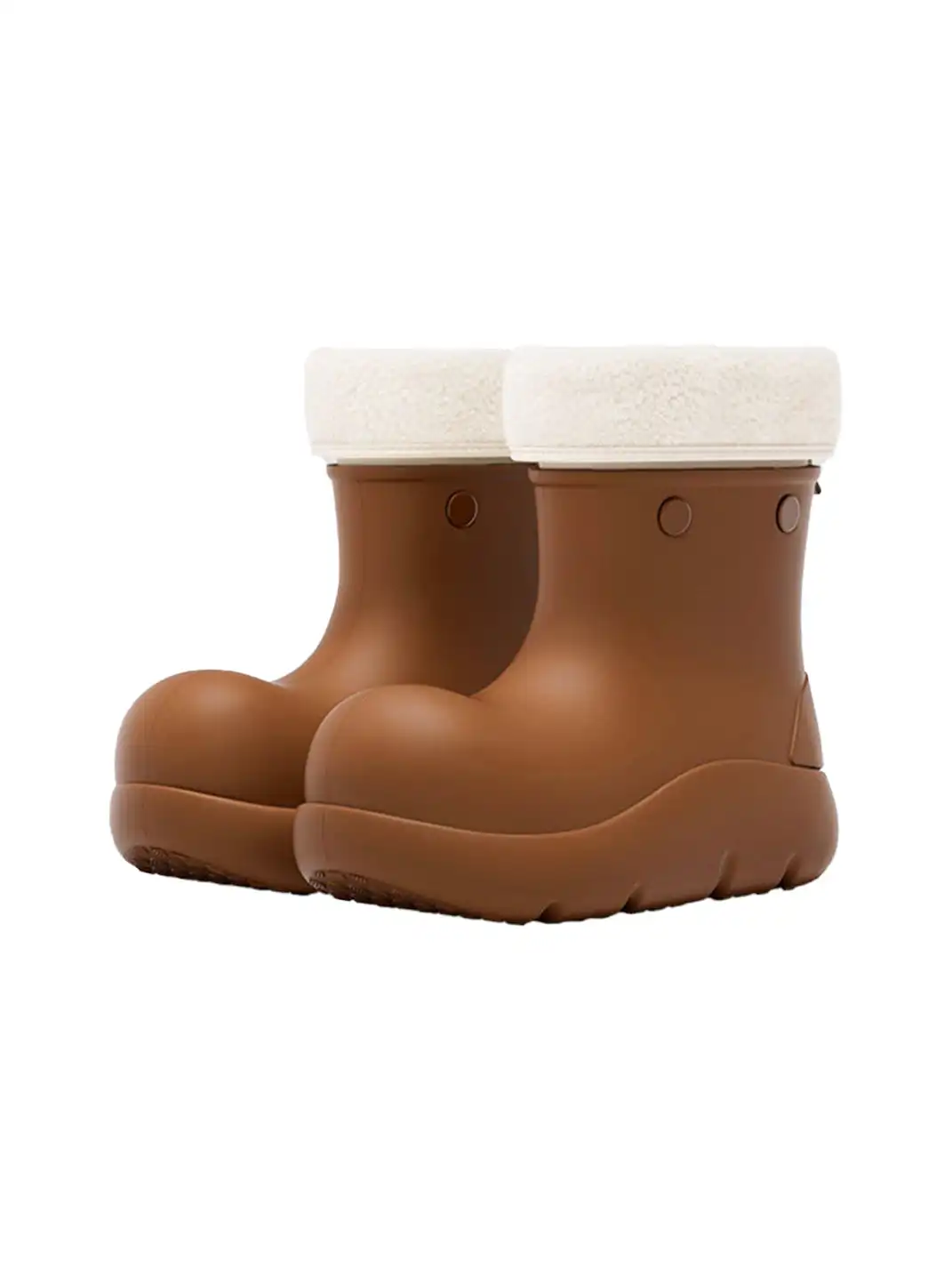 BEYS | Minimalist Design Non-Slip Fur-Lined Winter Boots-Brown