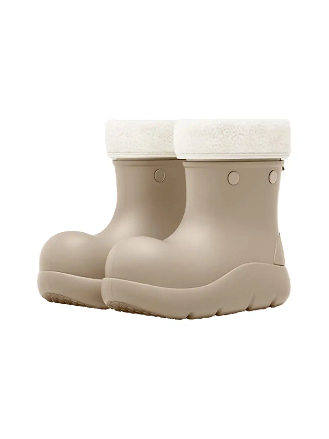 BEYS | Minimalist Design Non-Slip Fur-Lined Winter Boots-Gray