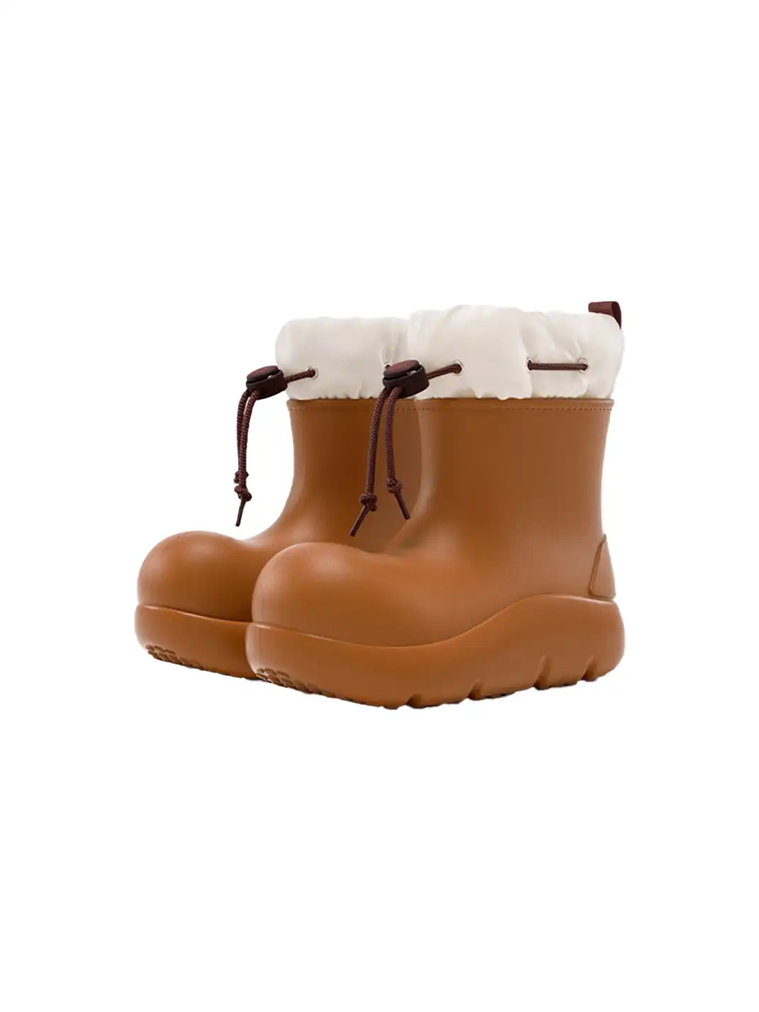 BEYS | Minimalist Waterproof Winter Boots with Adjustable Drawstring-Brown