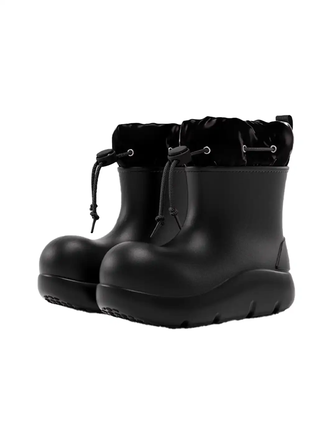 BEYS | Minimalist Waterproof Winter Boots with Adjustable Drawstring-Black