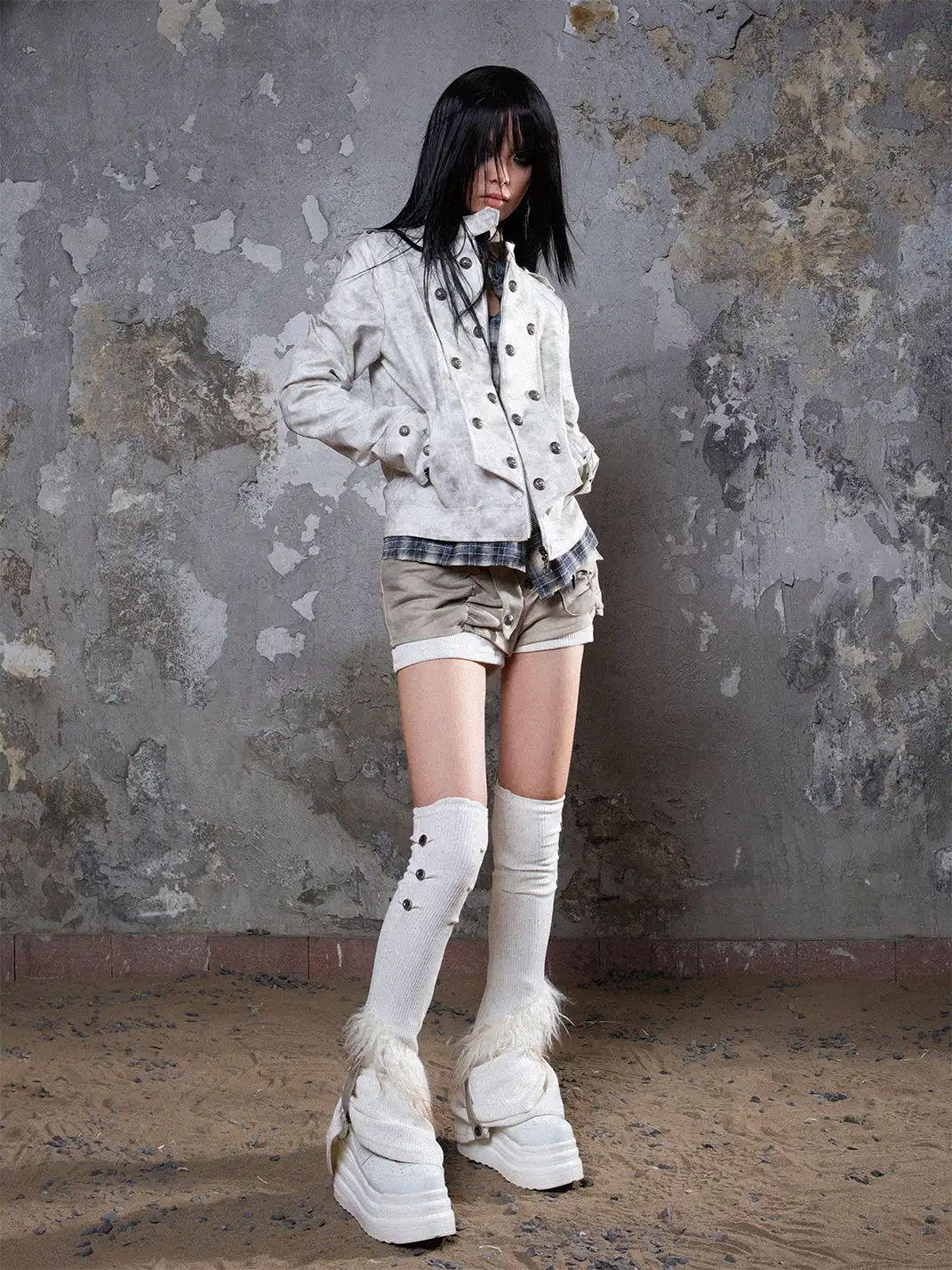 ARIADNAw | Punk-Style Knitted Leg Warmers