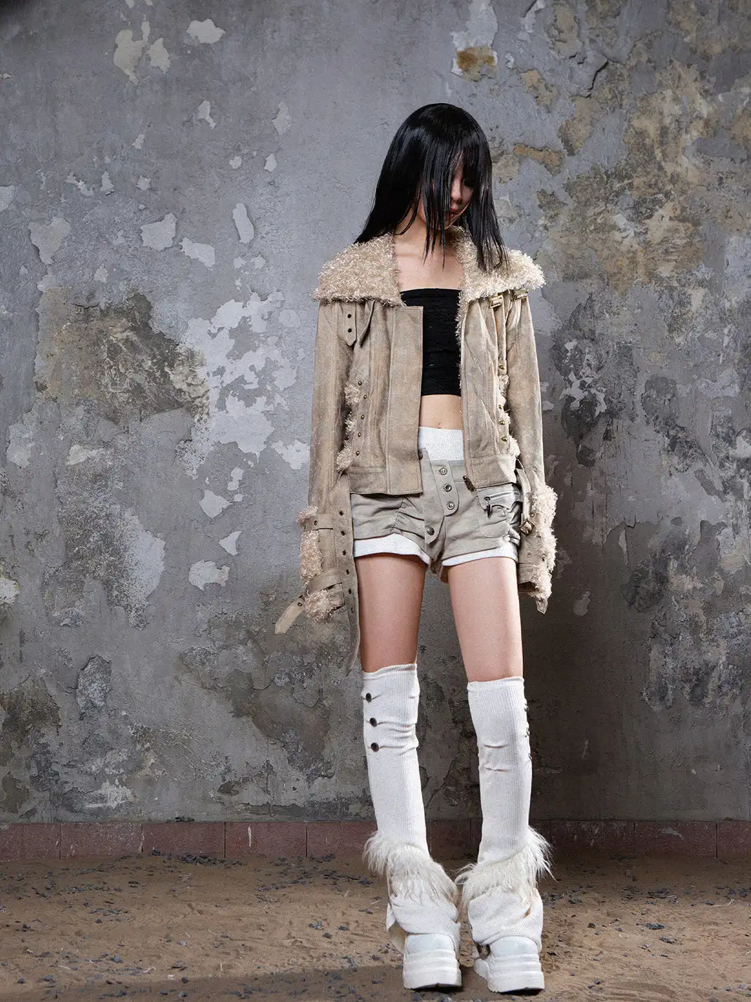 ARIADNAw | Punk-Style Knitted Leg Warmers