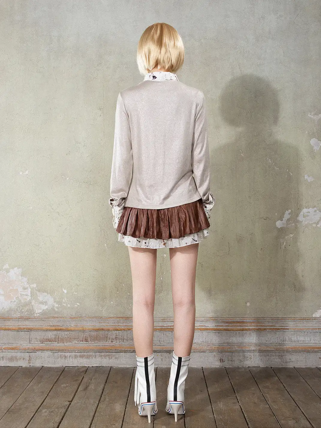 ARIADNAw | Patchwork Long Sleeve Shirt