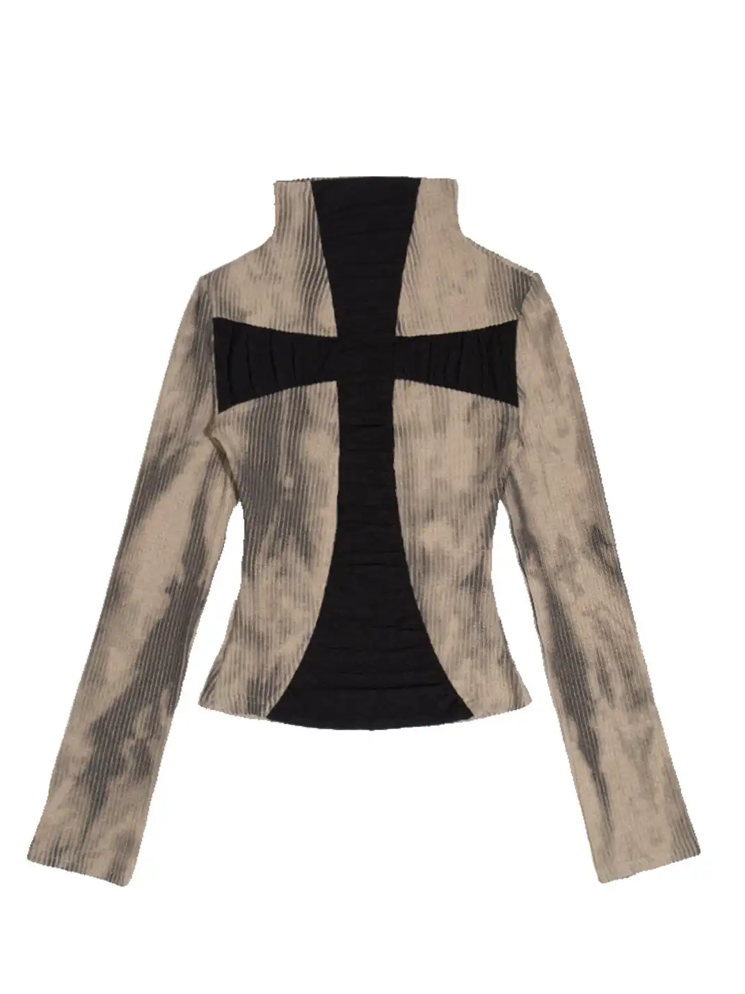 ARIADNAw | Cross-Shaped Two-Way Knitted Long-Sleeved Sweater