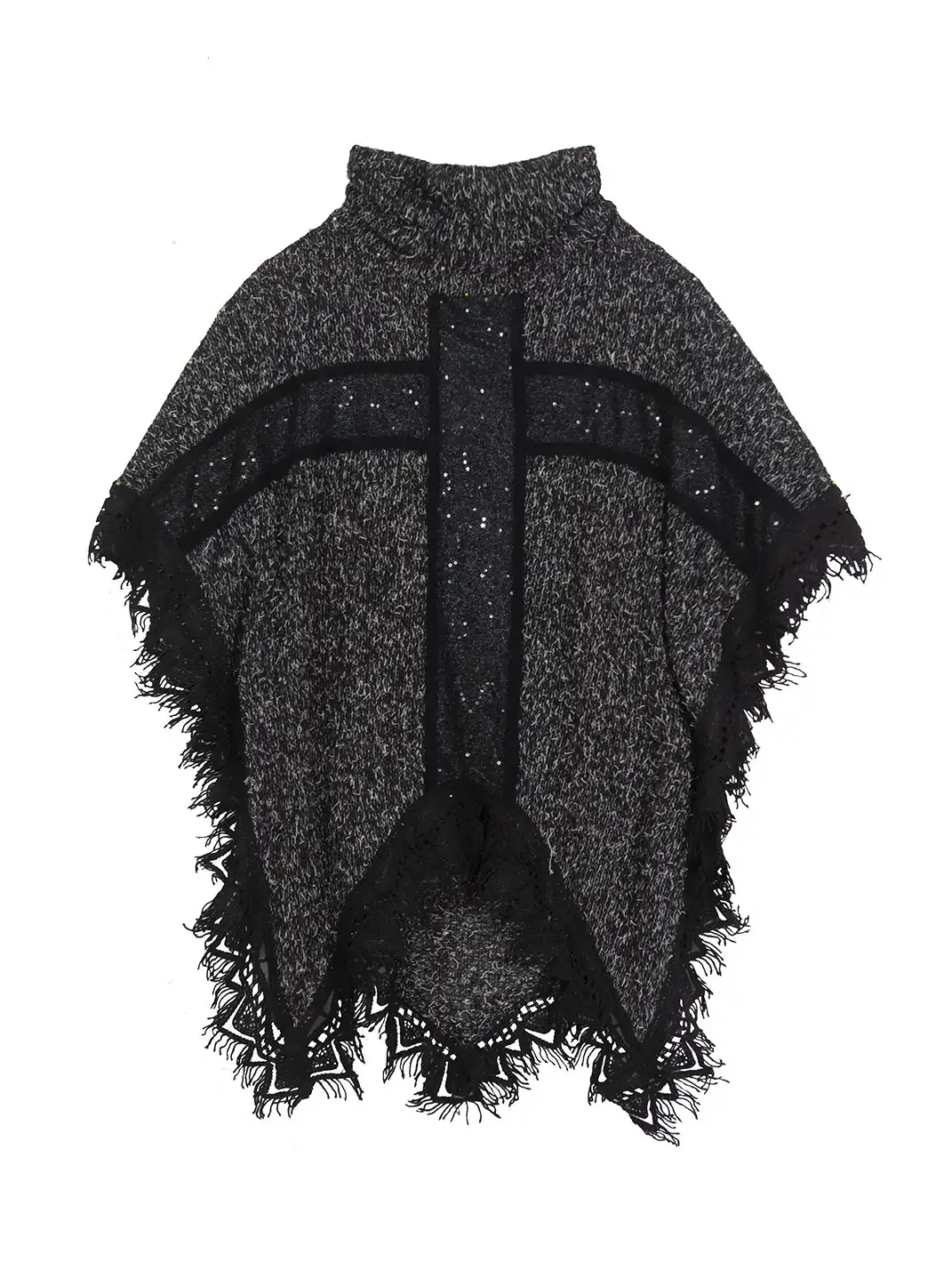 ARIADNAw | Asymmetrical Fringe Detailing on a Niche Knit Top