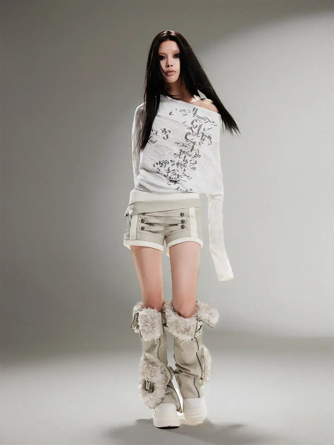 ARIADNAw | One Neck Totem Print Thin Inner