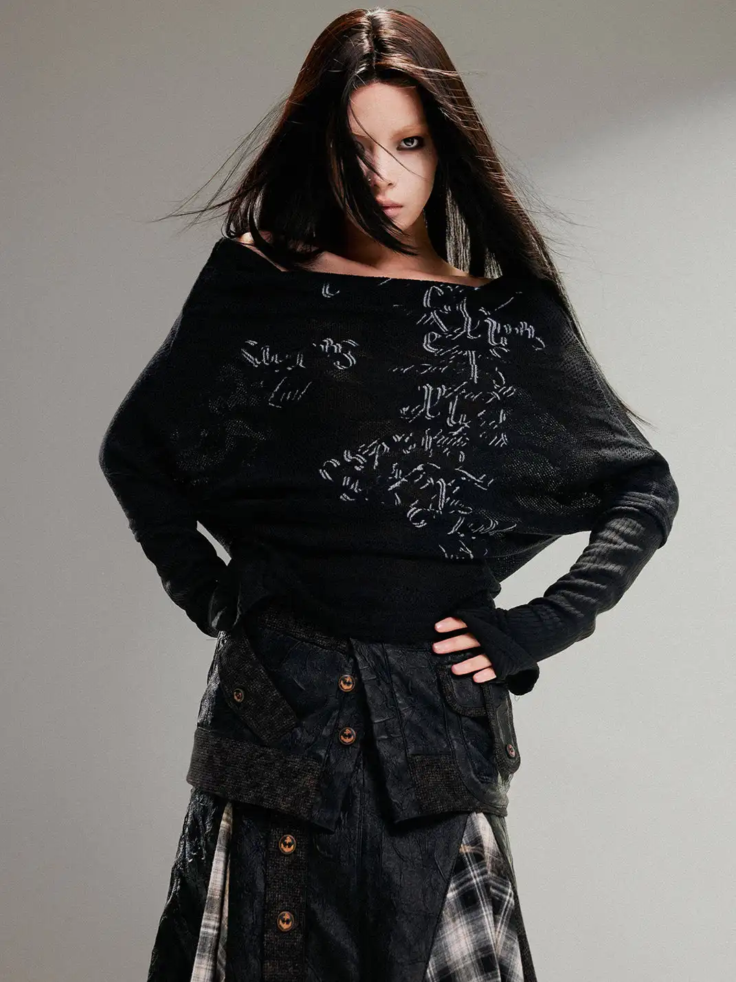 ARIADNAw | One Neck Totem Print Thin Inner