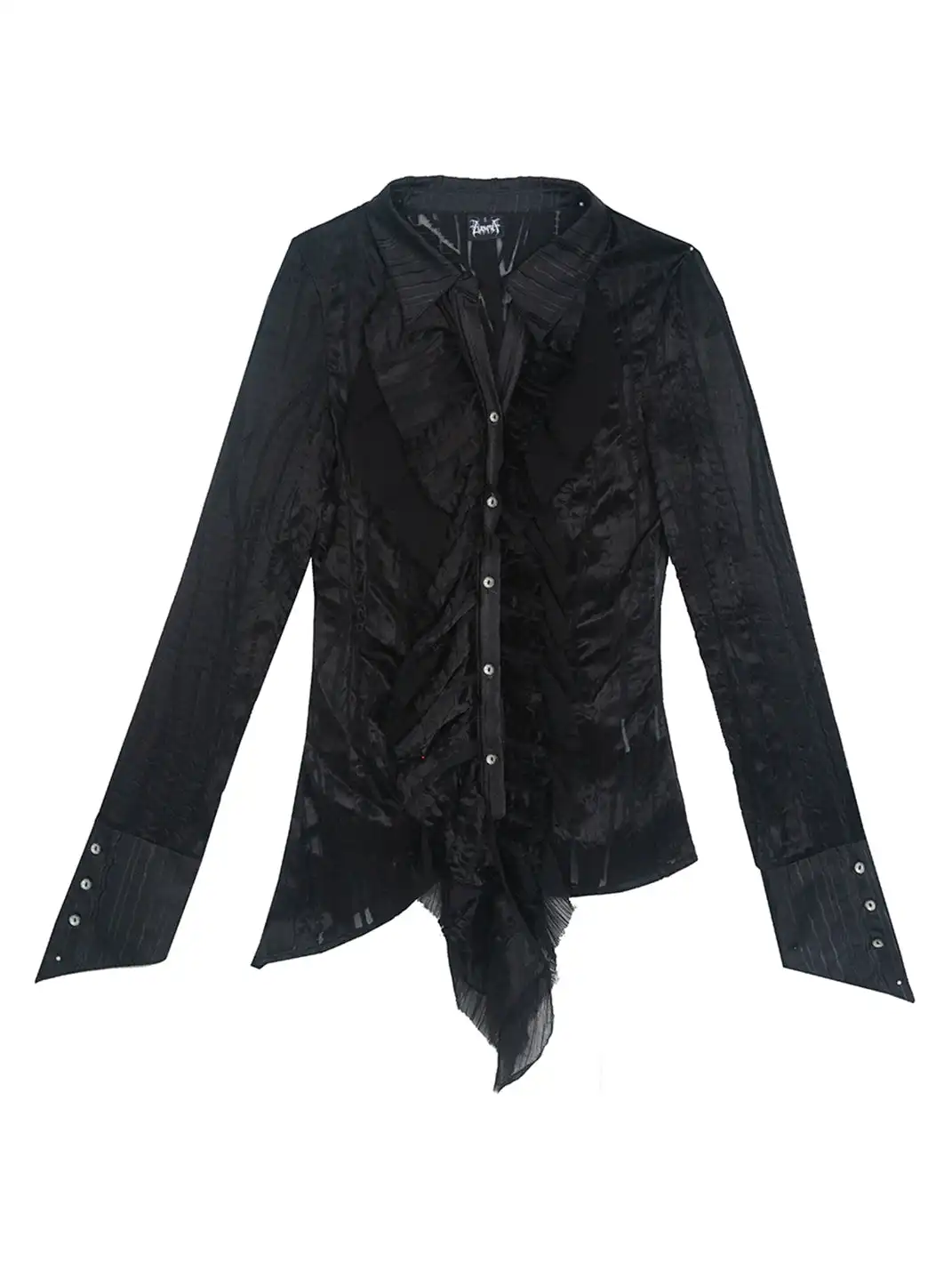 ARIADNAw | Ruffled Asymmetric Cardigan