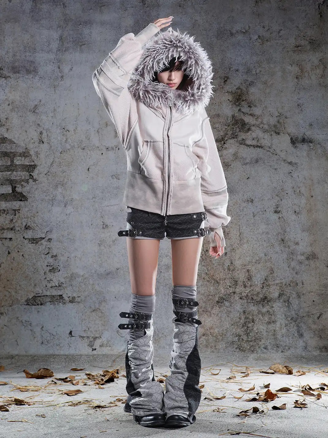 ARIADNAw | Faux Two-Piece Low-Waisted Leg Warmers
