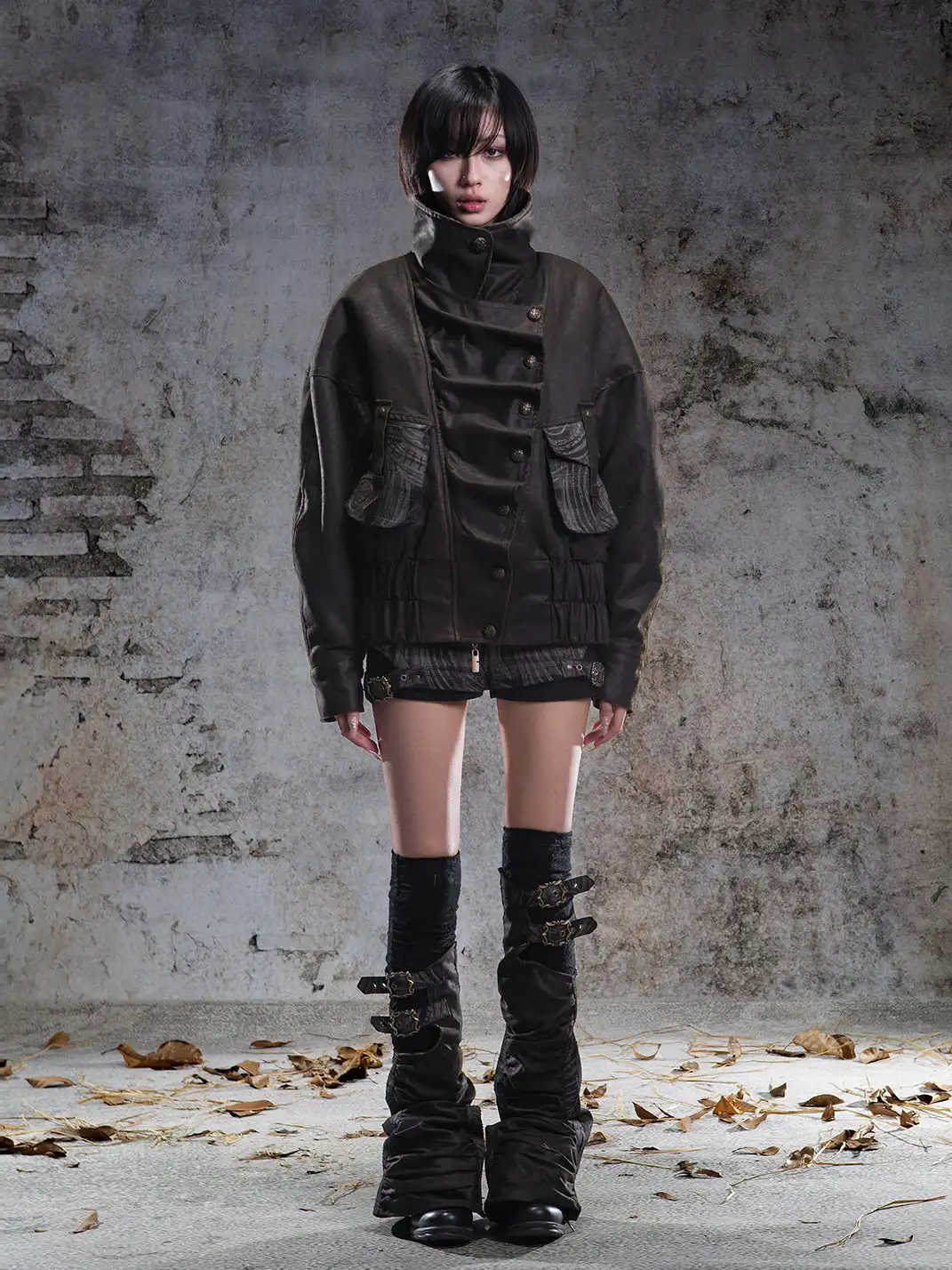 ARIADNAw | Faux Two-Piece Low-Waisted Leg Warmers
