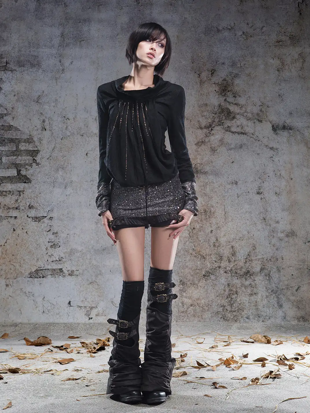ARIADNAw | Pull-Over Collar Knit Dress