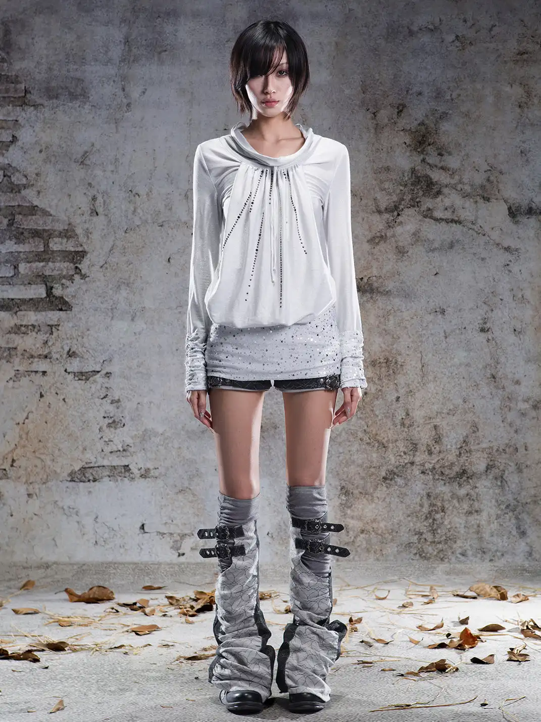 ARIADNAw | Pull-Over Collar Knit Dress