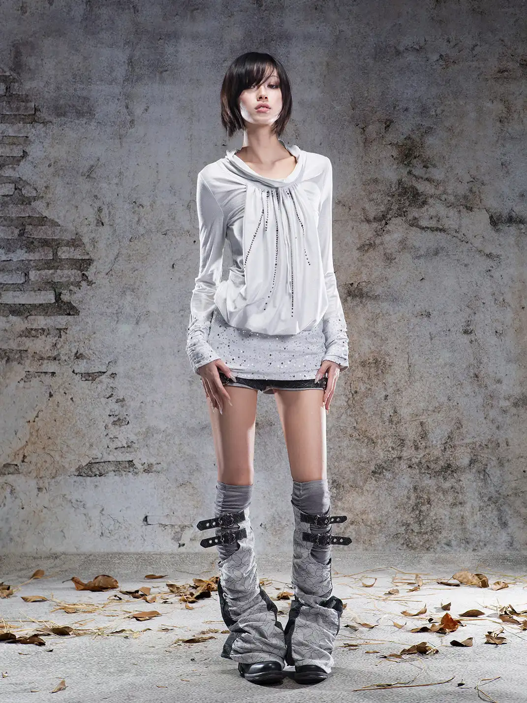 ARIADNAw | Pull-Over Collar Knit Dress