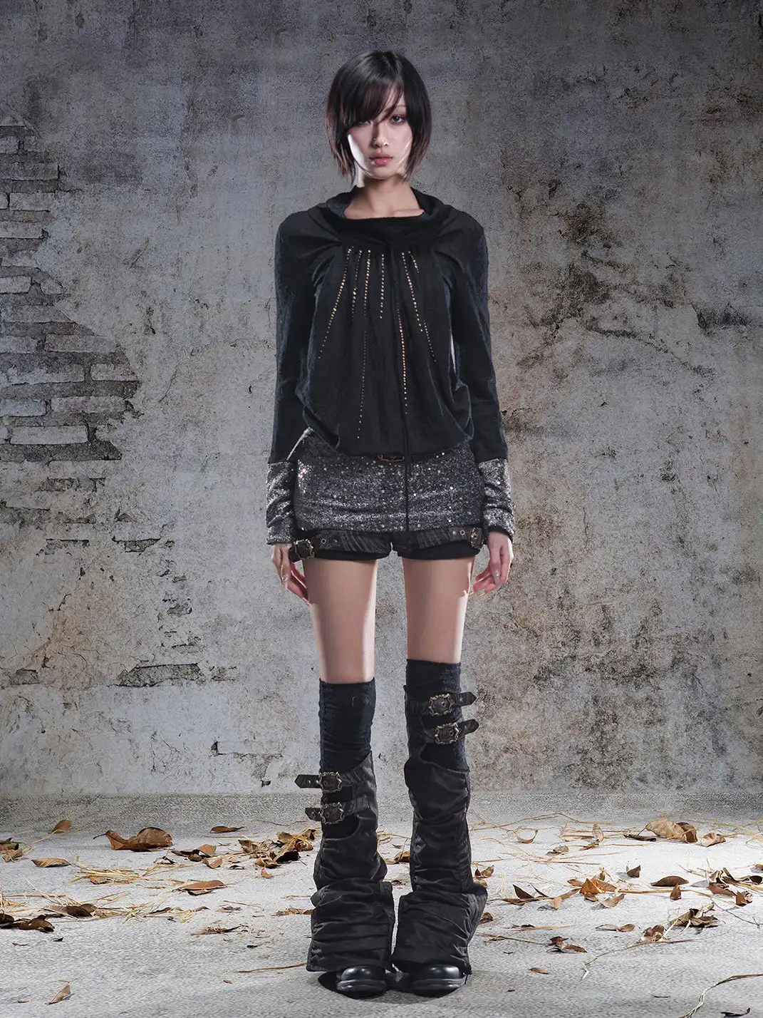 ARIADNAw | Pull-Over Collar Knit Dress