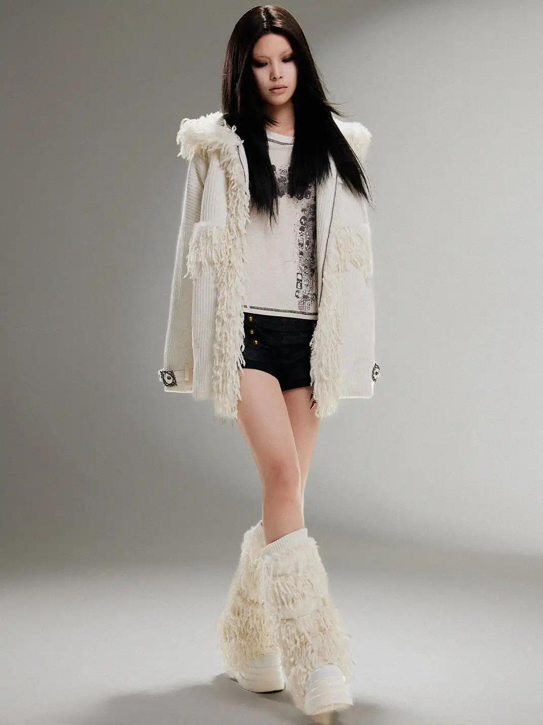 ARIADNAw | Padded Lapel Thick Coat