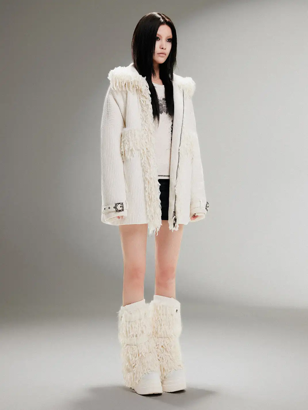 ARIADNAw | Padded Lapel Thick Coat