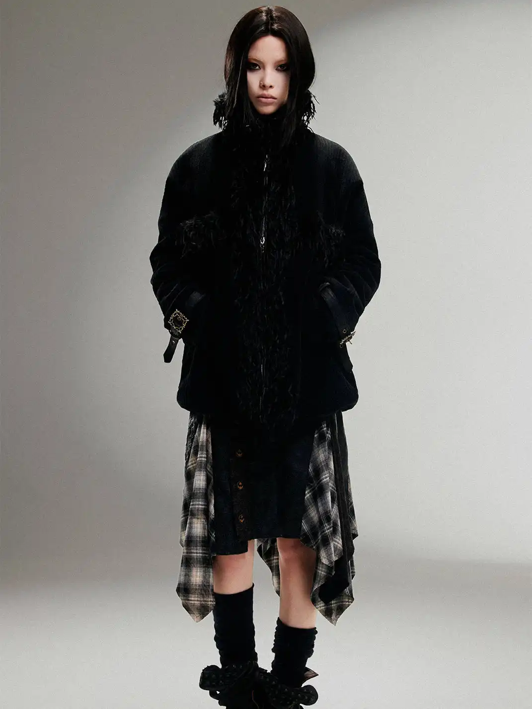 ARIADNAw | Padded Lapel Thick Coat