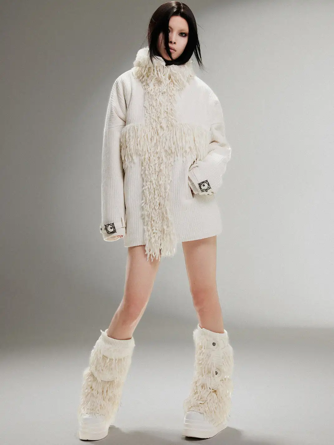 ARIADNAw | Padded Lapel Thick Coat