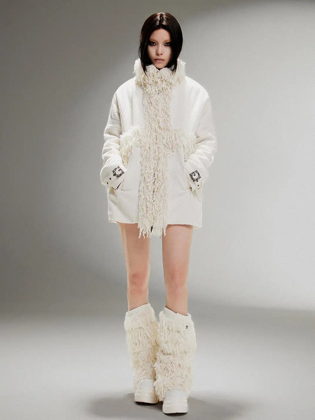 ARIADNAw | Padded Lapel Thick Coat