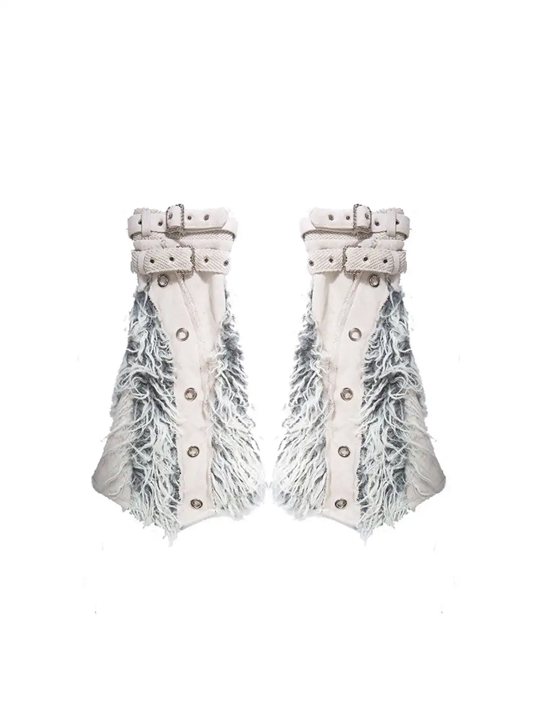 ARIADNAw | Heavy-Duty Shorts with Patchwork Design + Leg Warmers