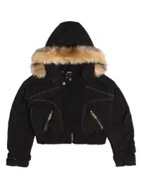 ARIADNAw | Heavy-Duty Two-Way Short Jacket With Fur Collar