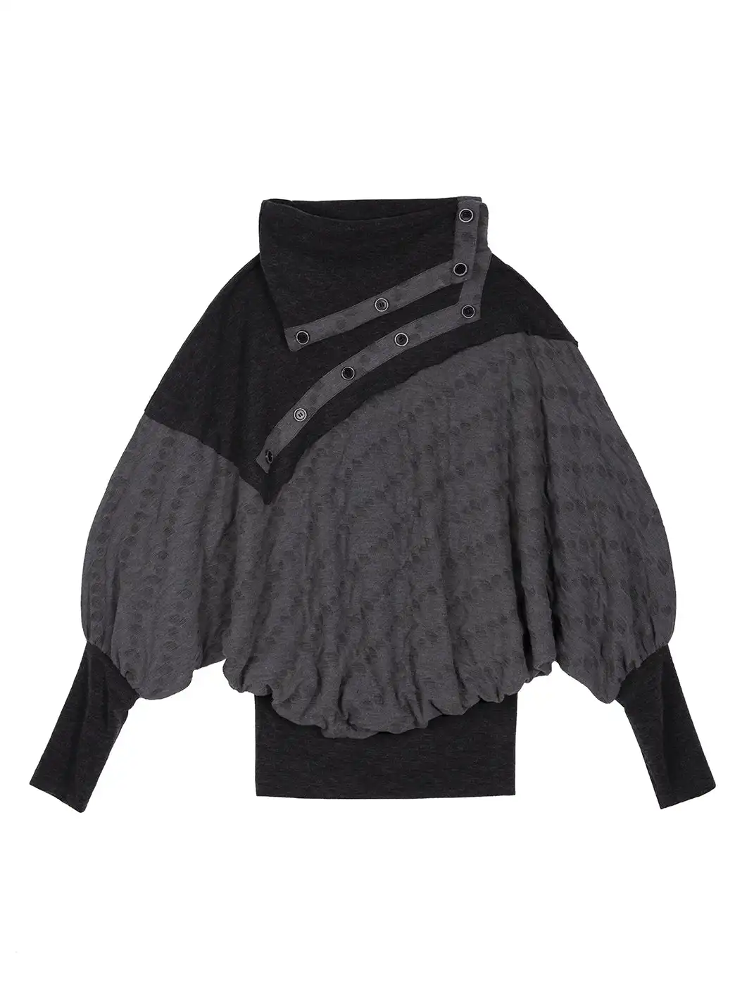ARIADNAw | Turtleneck Batwing Sleeve Knit Top