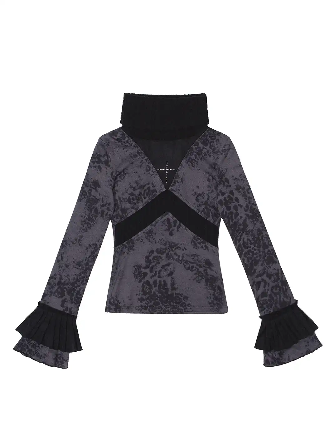 ARIADNAw | Contrast Slim Knit Long Sleeve Tee