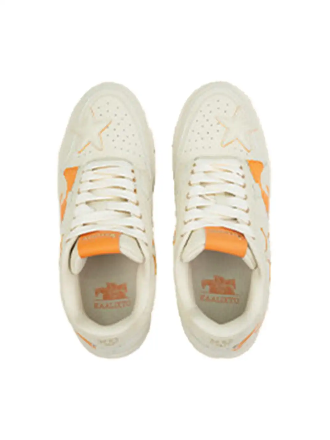 KAALIXTO | Horse Year Star Embossed Lace-Up Sneakers