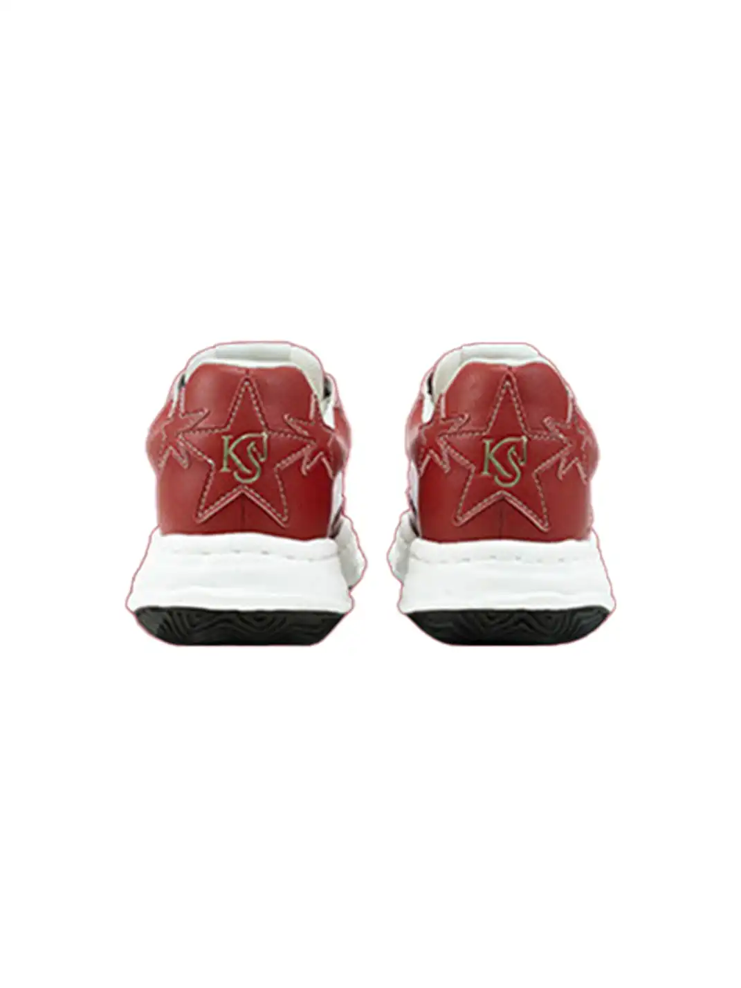 KAALIXTO | Red Shell Toe Sneakers with White Accents