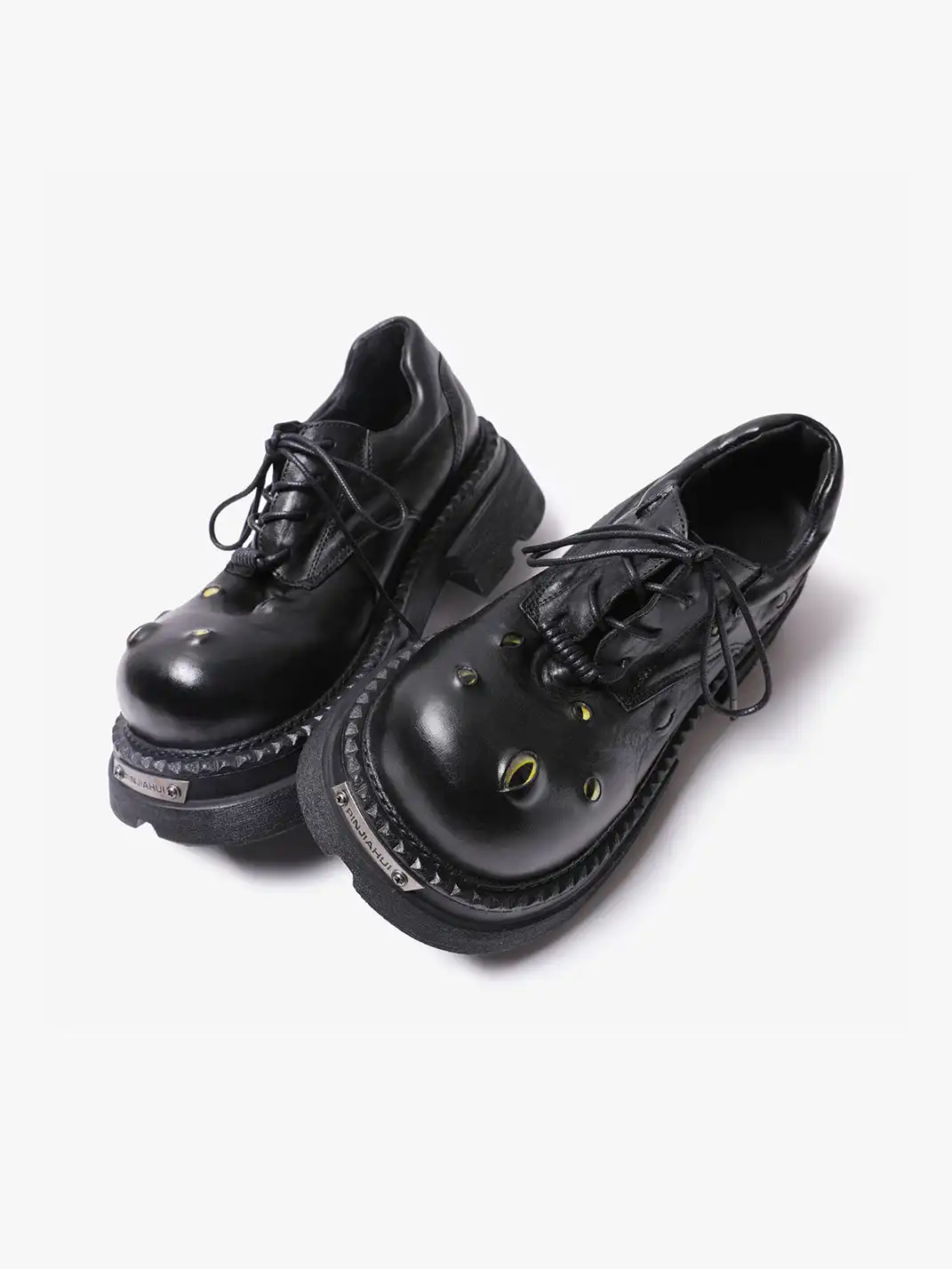 PINJIAHUI | Unique Devil's Eyes Derby Shoes