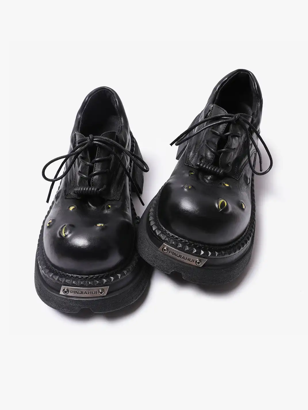 PINJIAHUI | Unique Devil's Eyes Derby Shoes