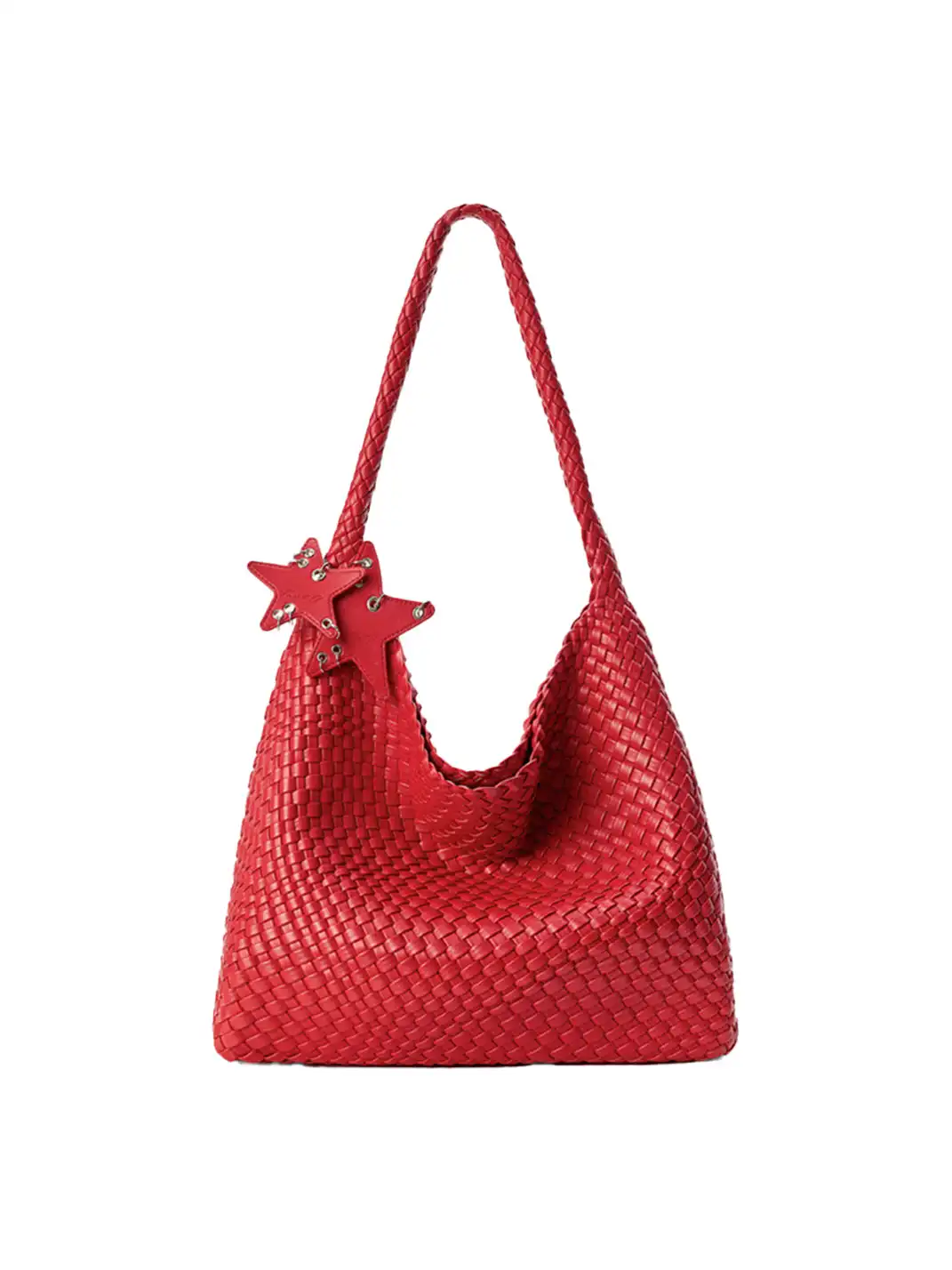 ECODAY | Large Woven Shoulder Bag - 17.32"x13"x5.12"