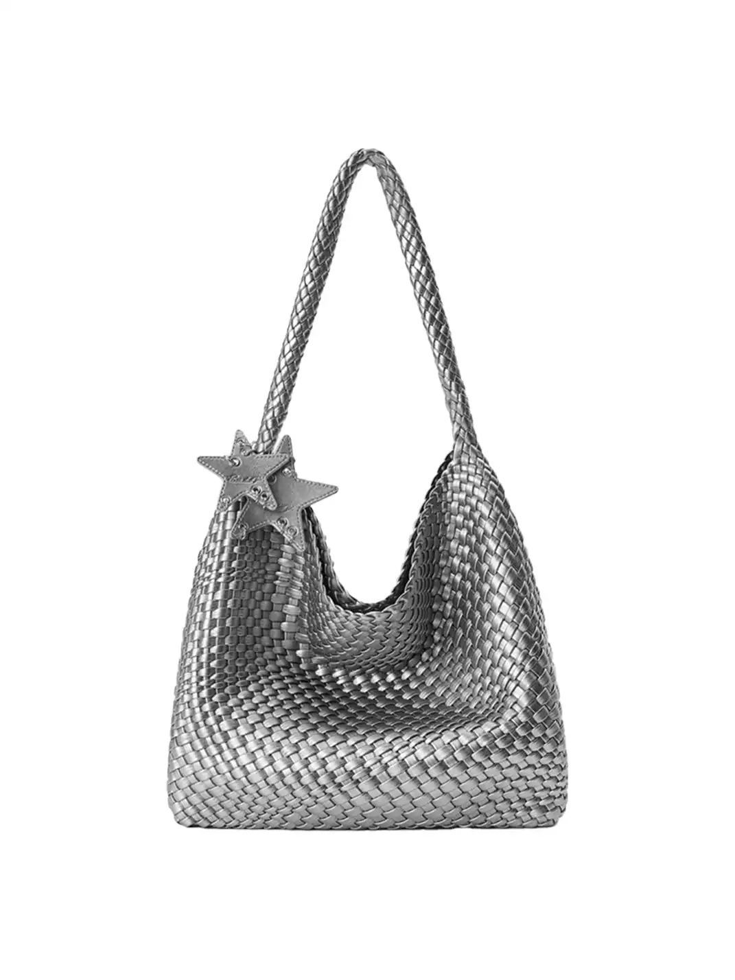 ECODAY | Large Woven Shoulder Bag - 17.32"x13"x5.12"