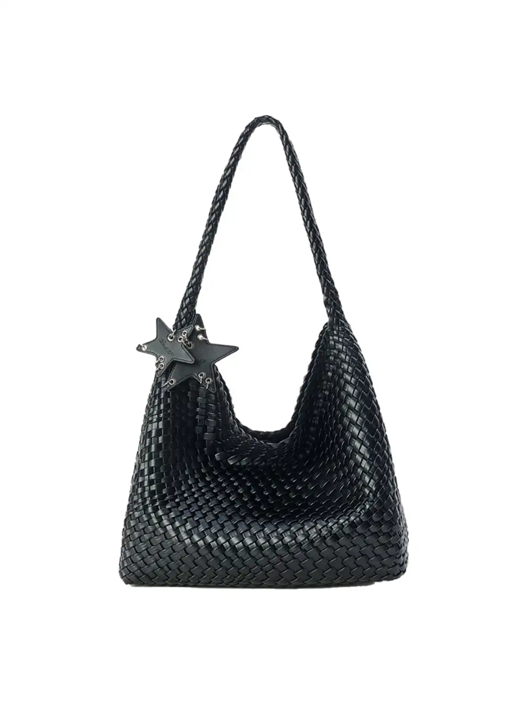 ECODAY | Large Woven Shoulder Bag - 17.32"x13"x5.12"