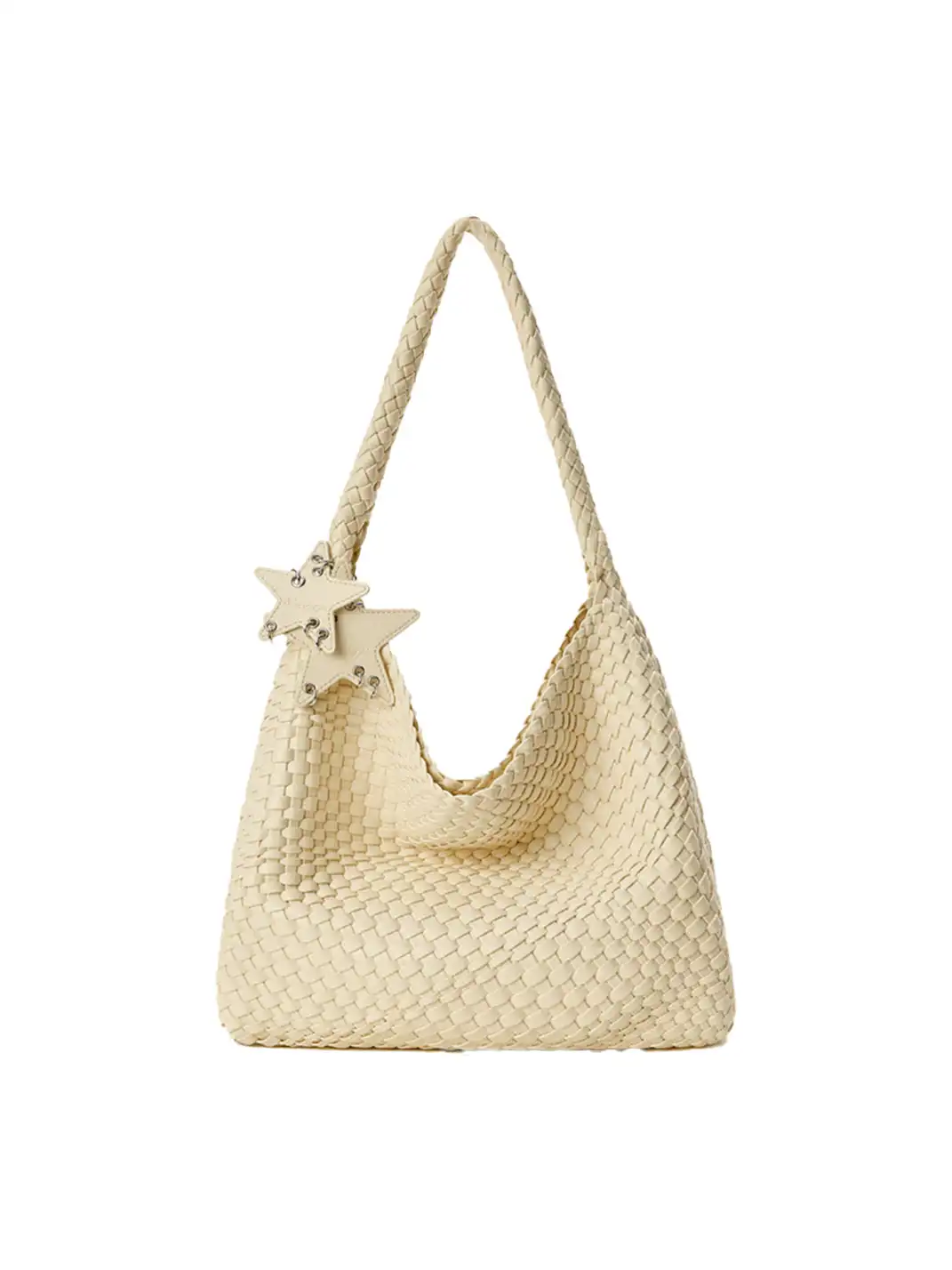 ECODAY | Large Woven Shoulder Bag - 17.32"x13"x5.12"