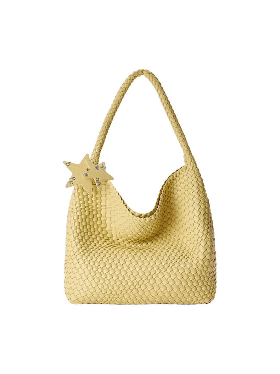 ECODAY | Large Woven Shoulder Bag - 17.32"x13"x5.12"