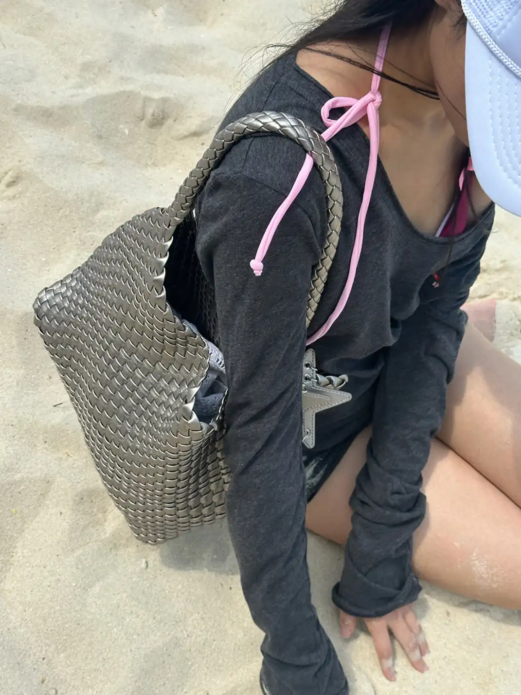 ECODAY | Medium Woven Bag - 14.76*4.53*10.63 in