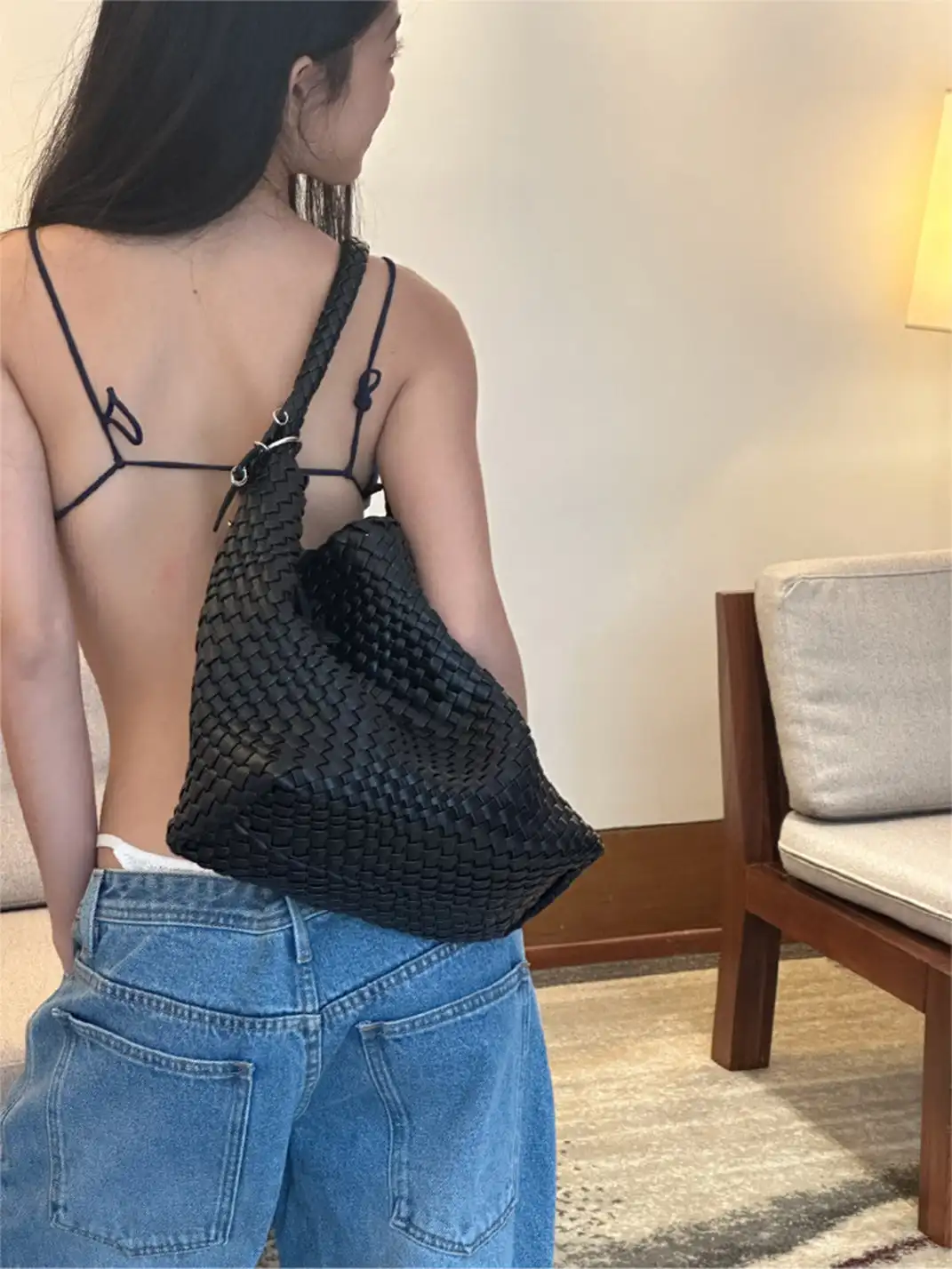 ECODAY | Medium Woven Bag - 14.76*4.53*10.63 in