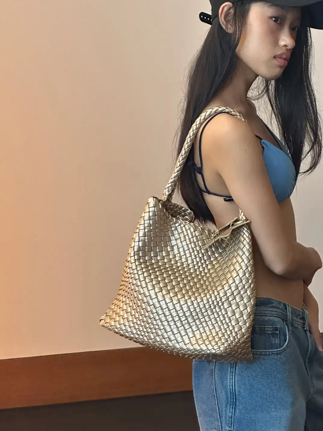 ECODAY | Medium Woven Bag - 14.76*4.53*10.63 in
