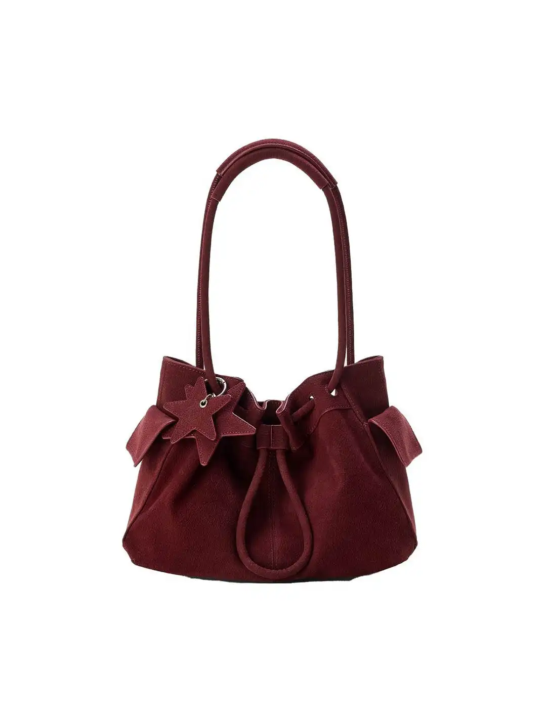 ECODAY | Small Drawstring Shoulder Bag - 13.39*6.3*8.86 in