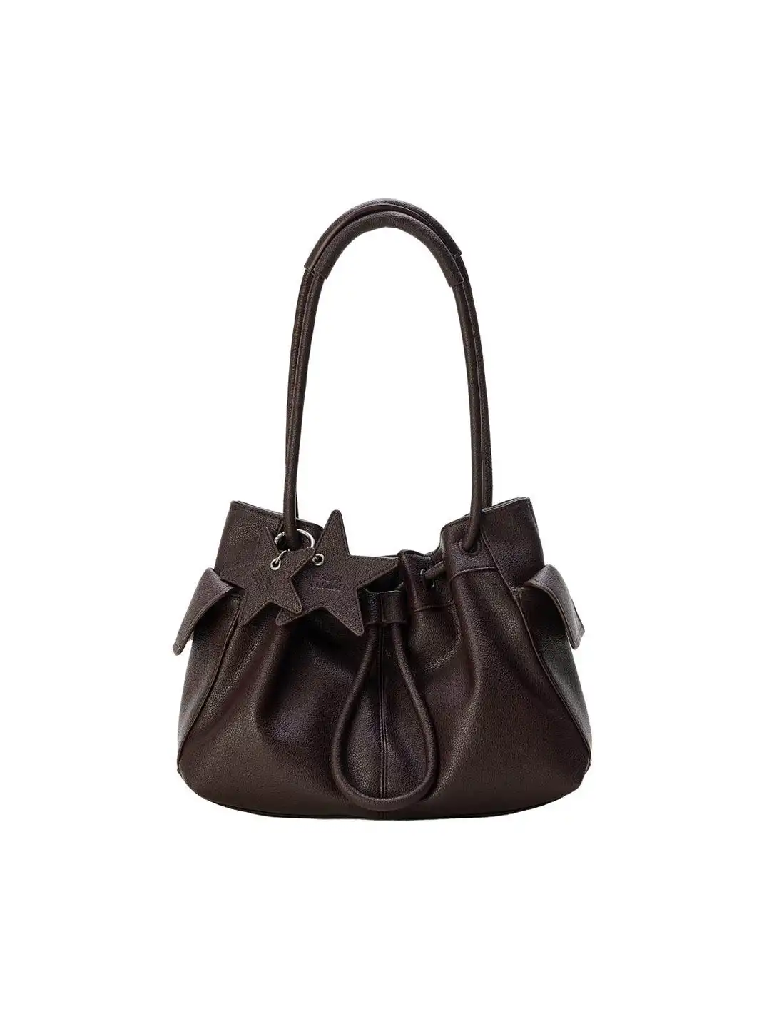 ECODAY | Small Drawstring Shoulder Bag - 13.39*6.3*8.86 in